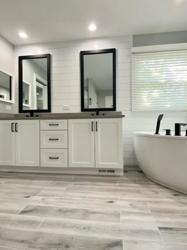 Waterproof Vinyl Plank Flooring bath 001