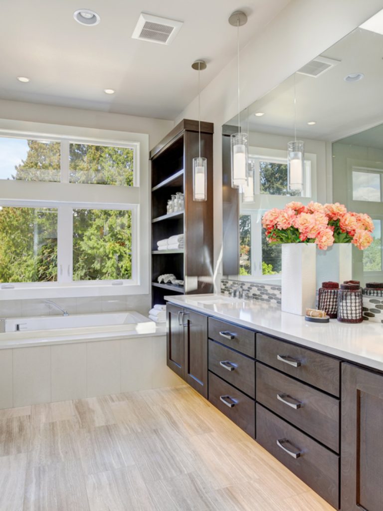 Waterproof Vinyl Plank Flooring bath 002